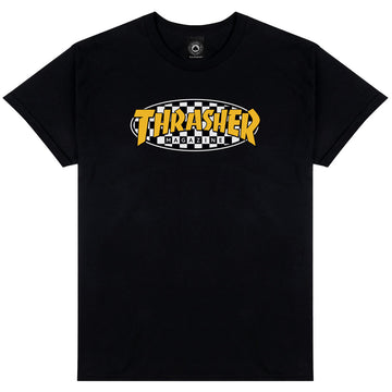 Thrasher Checkered Oval Tee Black