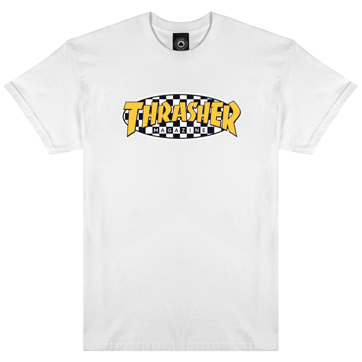 Thrasher Checkered Oval Tee White