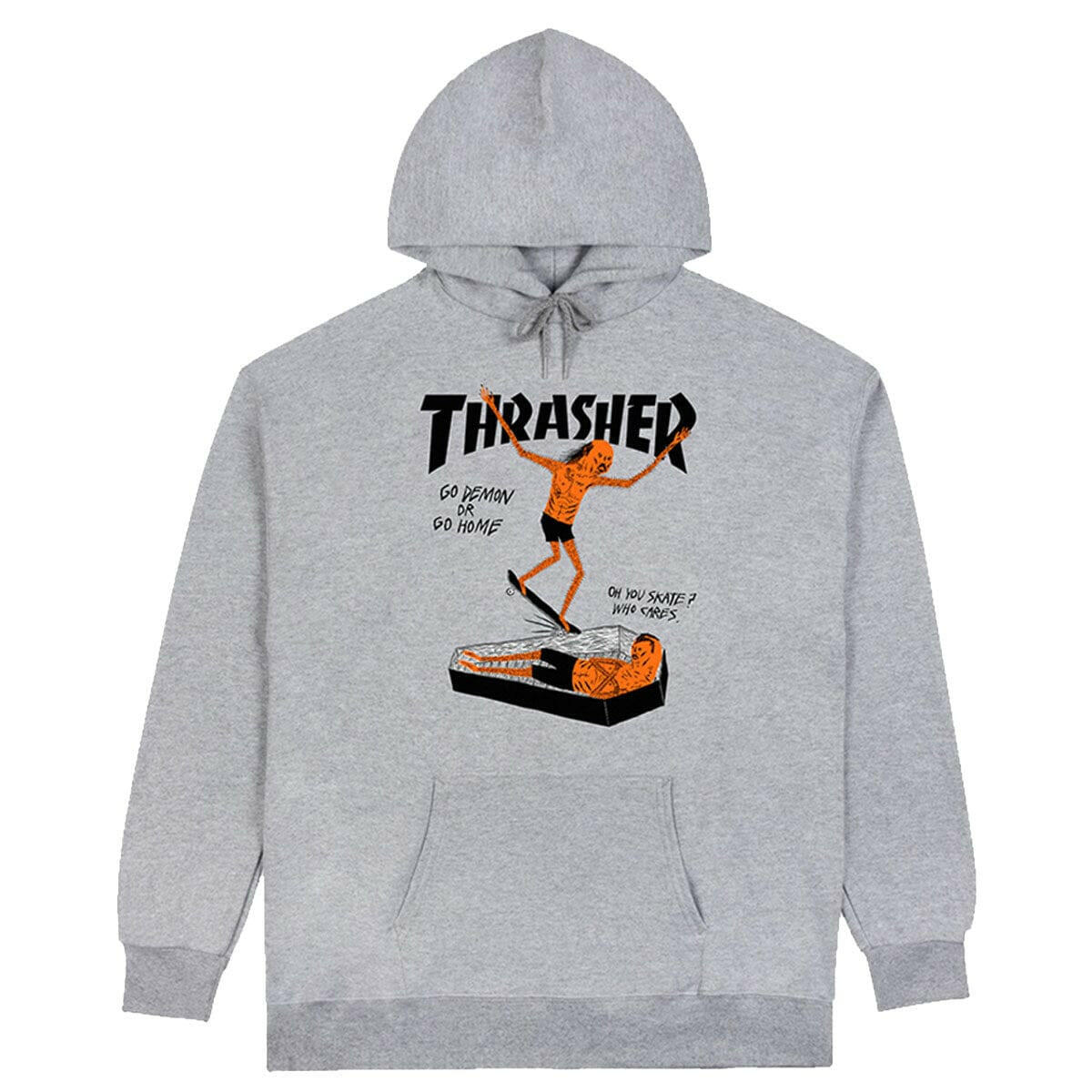 Thrasher - Coffin Hoodie Grey.