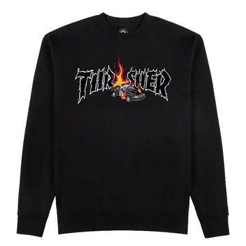 Thrasher - Cop Car Crew Black.