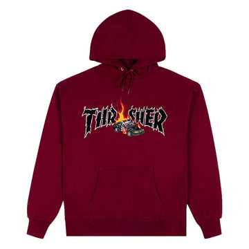 Thrasher - Cop Car Hoodie Maroon.