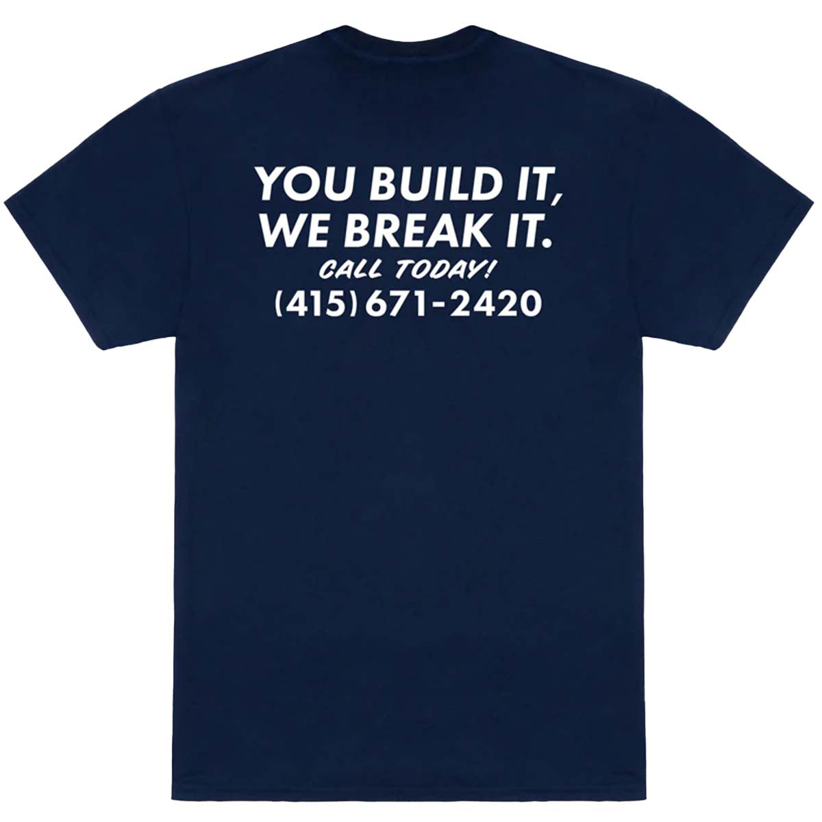 Thrasher Destruction Tee Navy Back