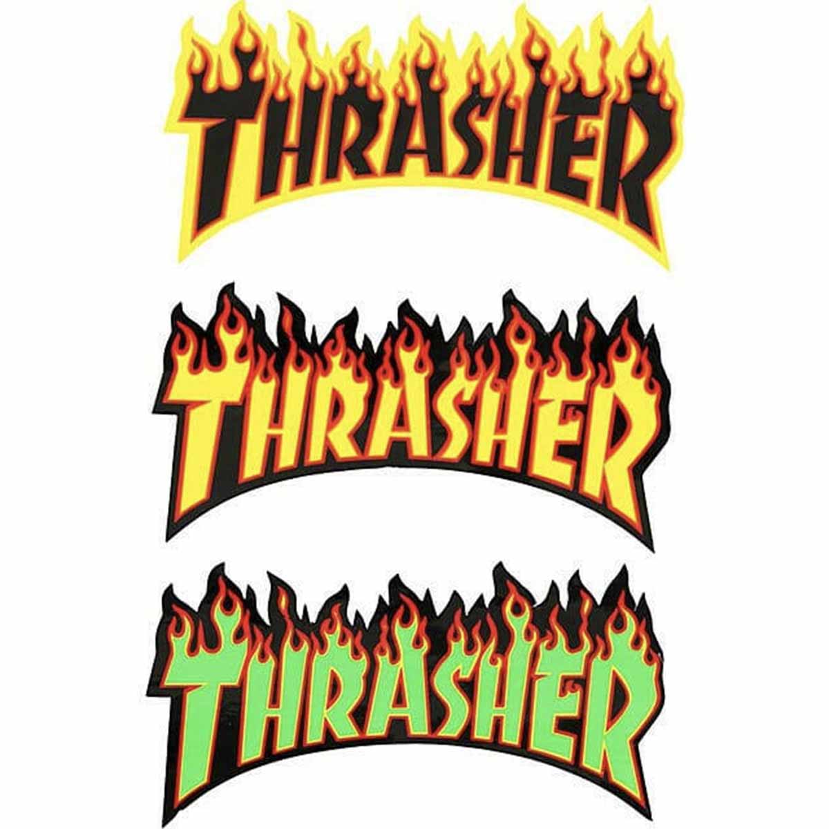 Thrasher Flame Logo 10" Sticker