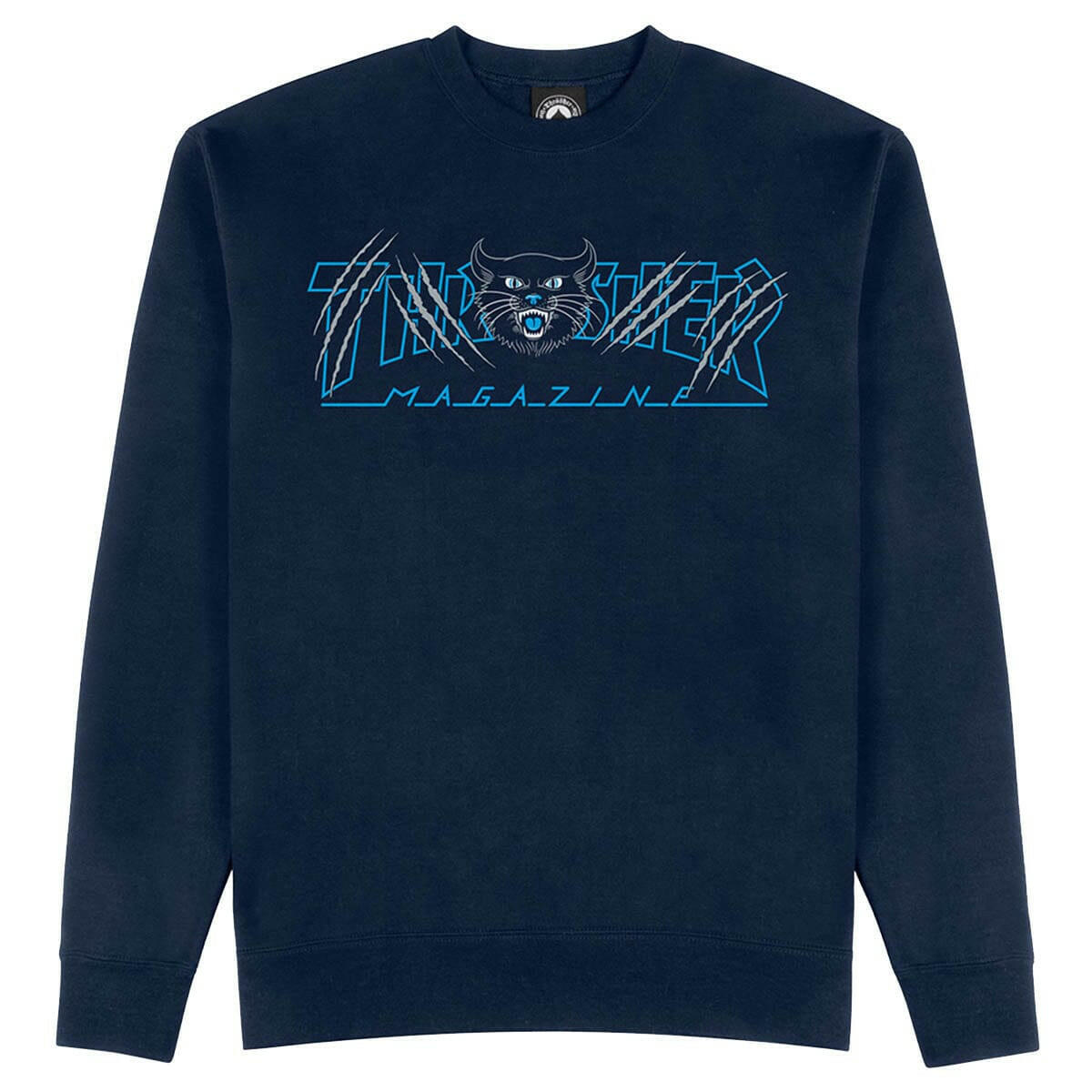 Thrasher - Gato Crew Navy.