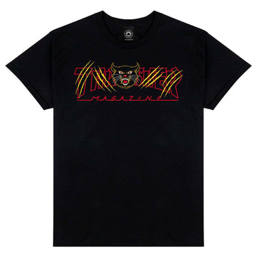 Thrasher - Gato Tee Black.
