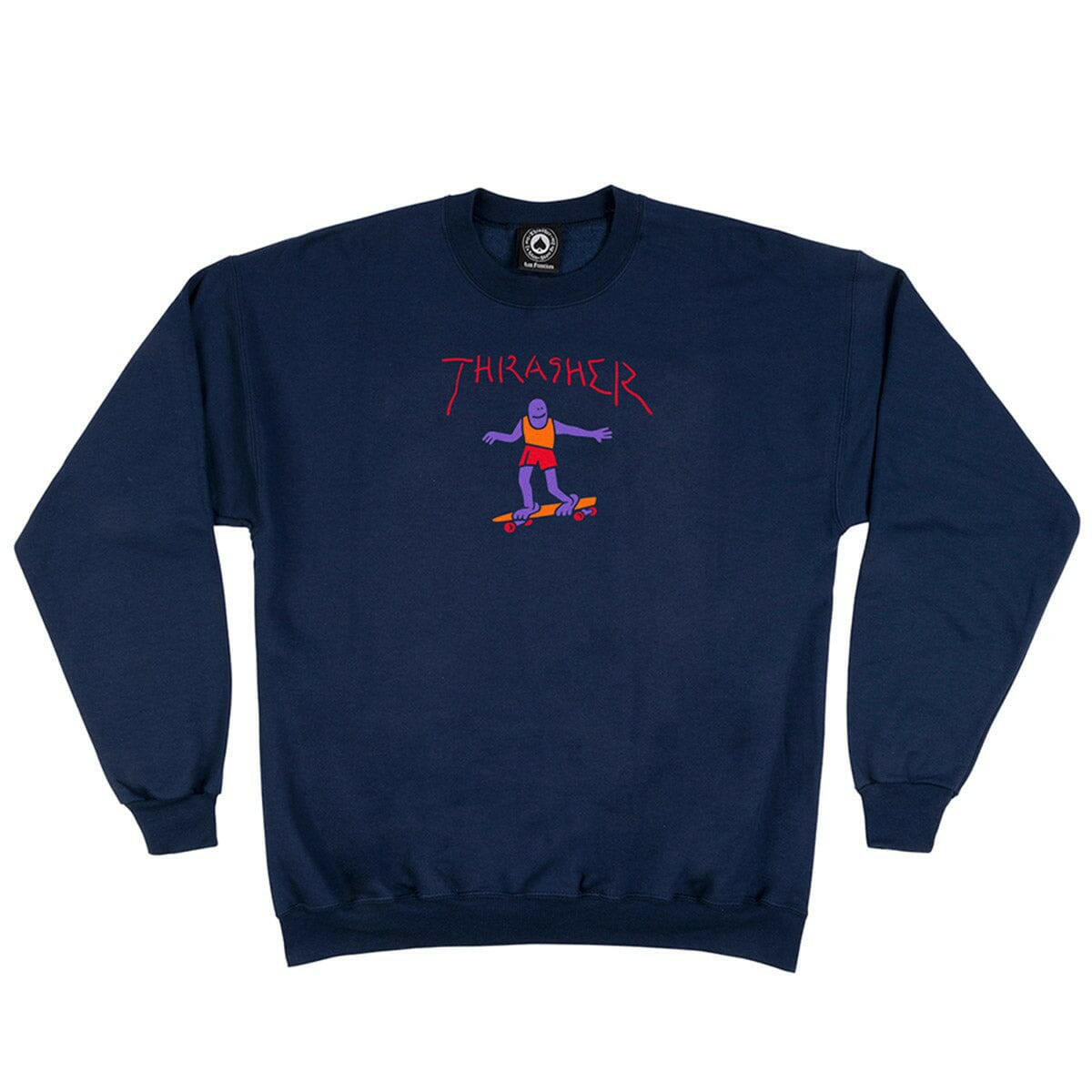 Thrasher - Gonz Fill Crew Navy.