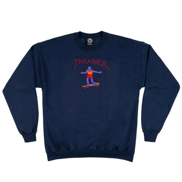 Thrasher - Gonz Fill Crew Navy.
