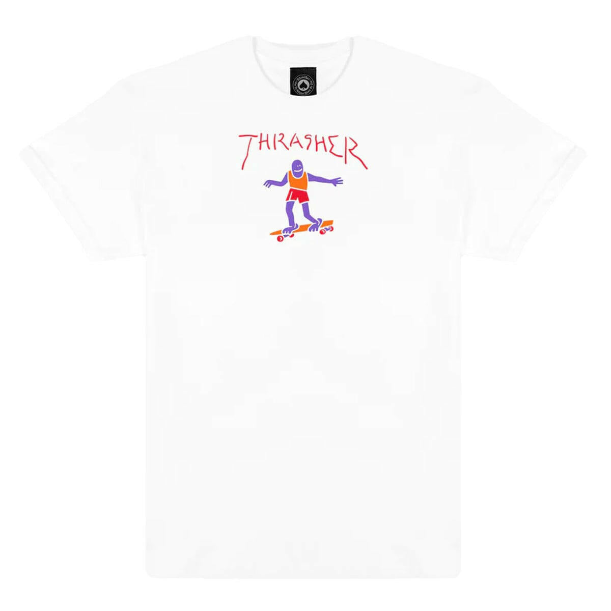 Thrasher - Gonz Fill Logo Tee White.