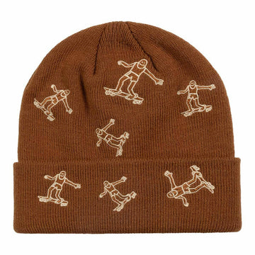 Thrasher - Gonz Pattern Beanie Brown.