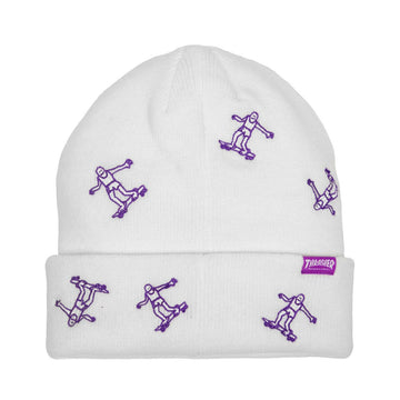 Thrasher - Gonz Pattern Beanie White.