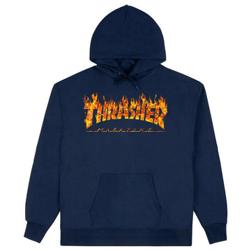 Thrasher - Inferno Hoodie Navy.