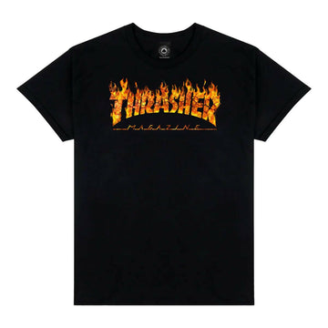 Thrasher - Inferno Tee Black.