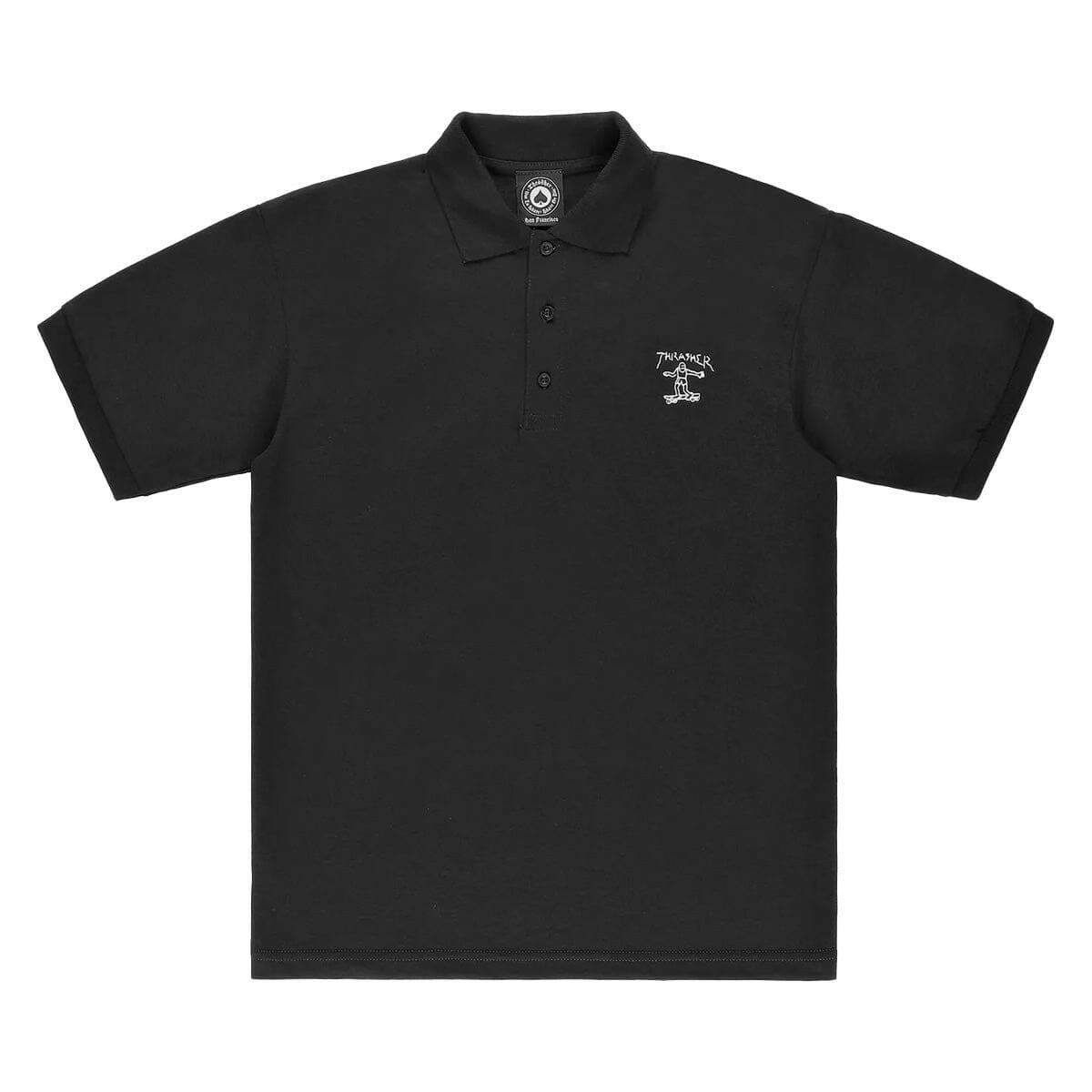 Thrasher - Little Gonz Emb Polo Black.
