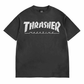 Thrasher Mag Logo Vintage Tee Black