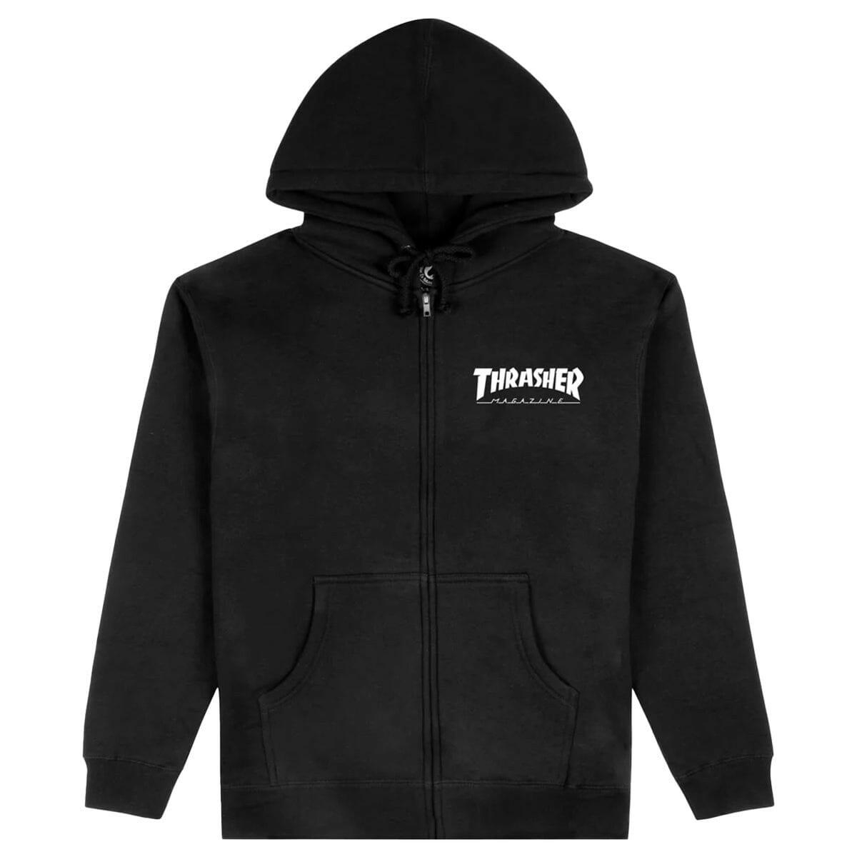 Thrasher - Magazine Logo Zip Hoodie Black.