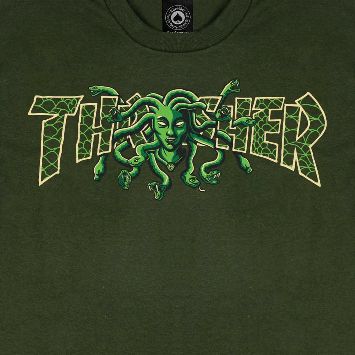 Thrasher - Medusa Tee Forest Green.