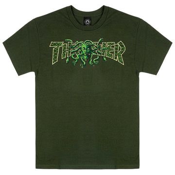 Thrasher - Medusa Tee Forest Green.