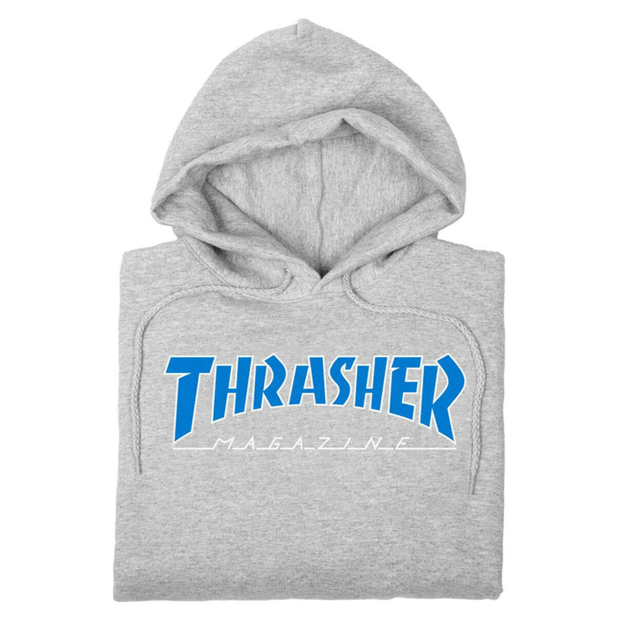 Thrasher - Outlined Hoodie Grey/Blue.