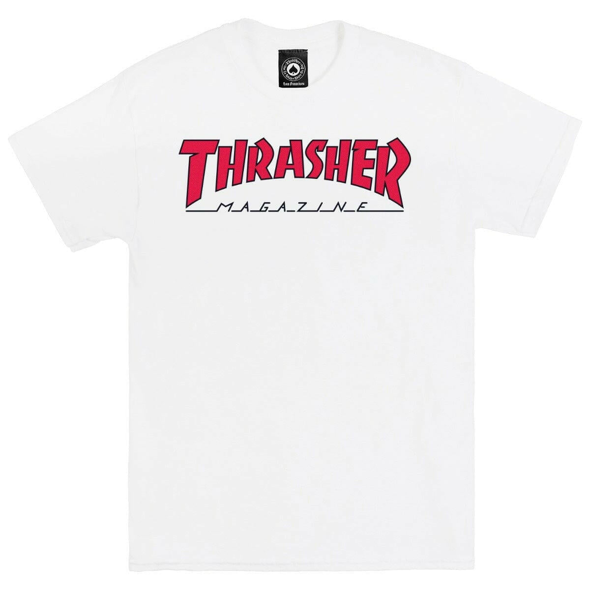 Thrasher - Outlined Tee White/Red.