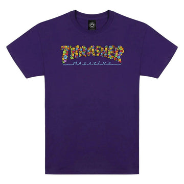 Thrasher - Smile By Spanky Tee Purple.