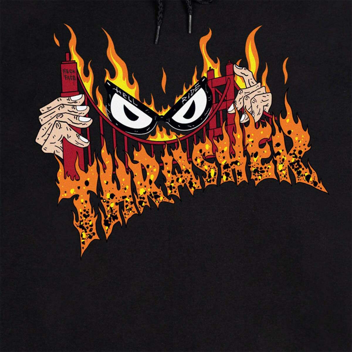 Thrasher - Sucka Free Hoodie Black.