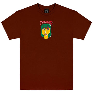 Thrasher - Talk Shit Tee Maroon.