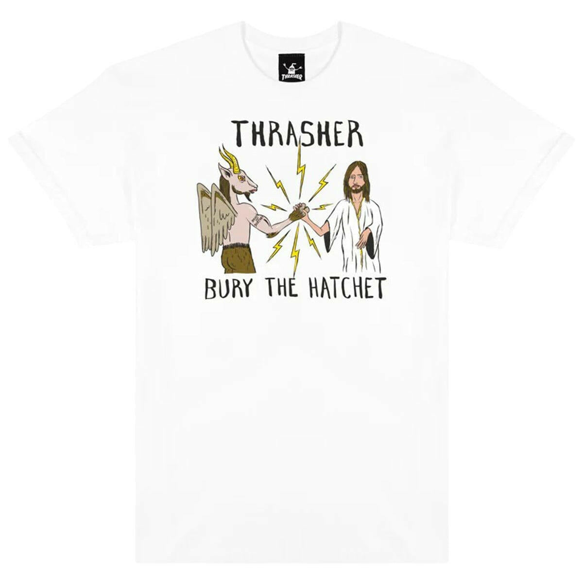 Thrasher - Toy Machine B.T.H. Tee White.