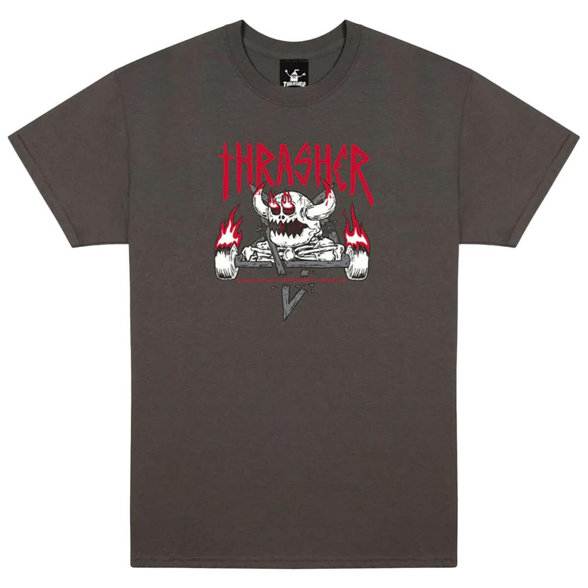 Thrasher - Toy Machine Monster-Gram Tee Charcoal.