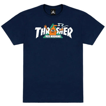 Thrasher - Toy Machine Vortex Tee Navy.
