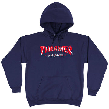 Thrasher - Trademark Hoodie Navy.