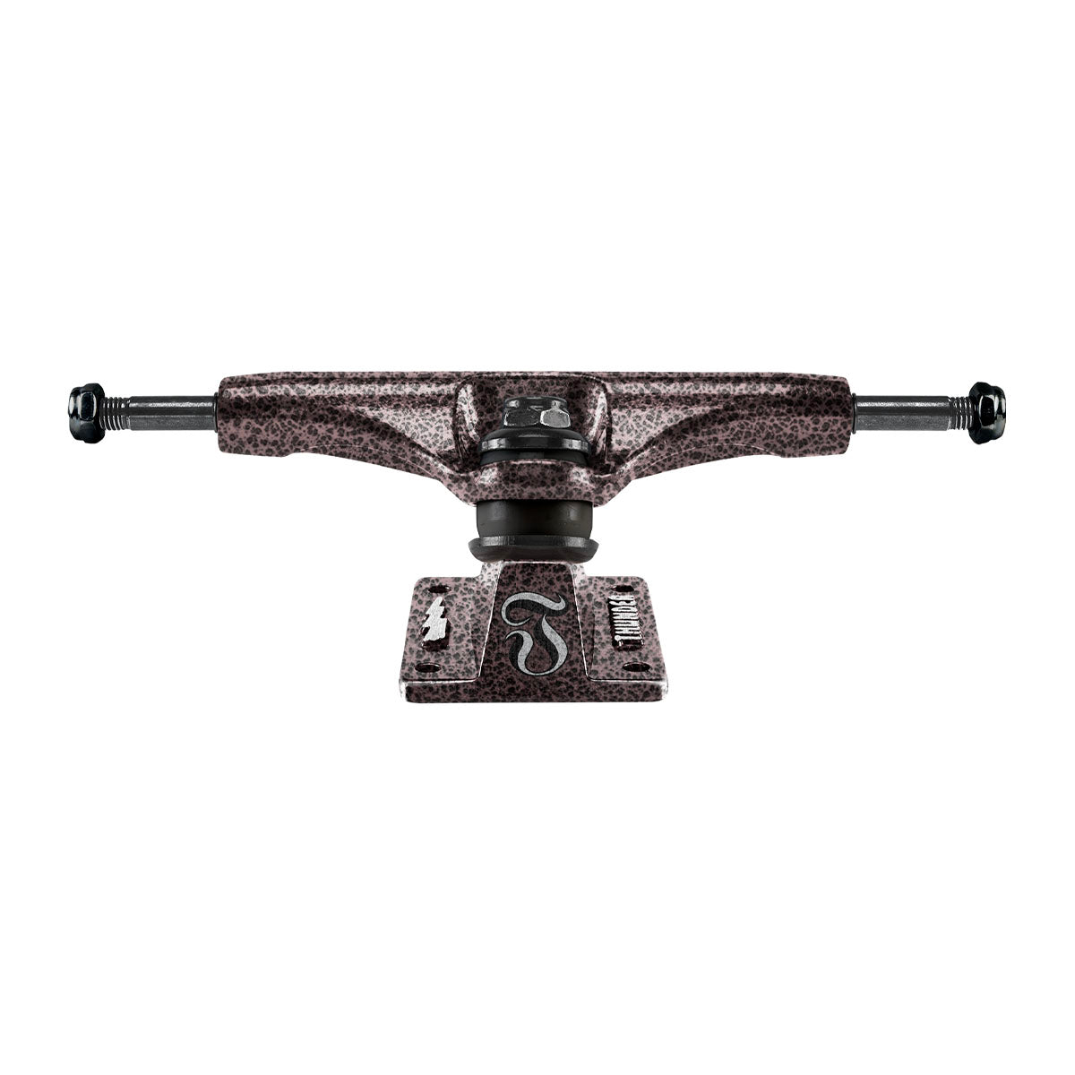 Thunder Black Rose Lights Hi Skateboard Trucks Back.