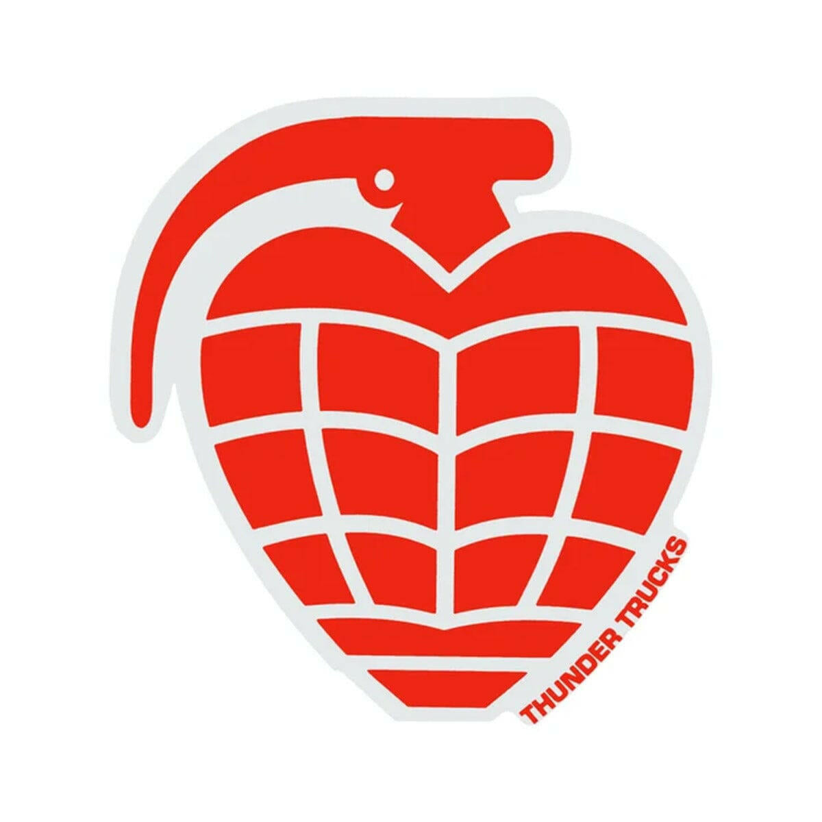Thunder - Grenade Die Cut 4" Sticker.