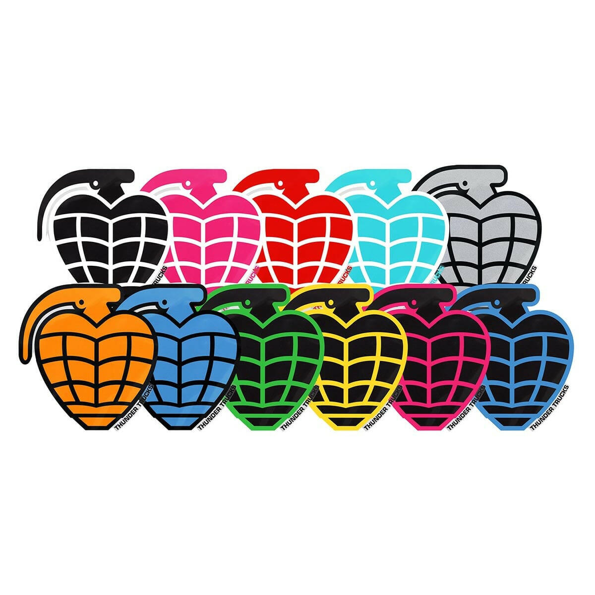 Thunder - Grenade Die Cut 4" Sticker.