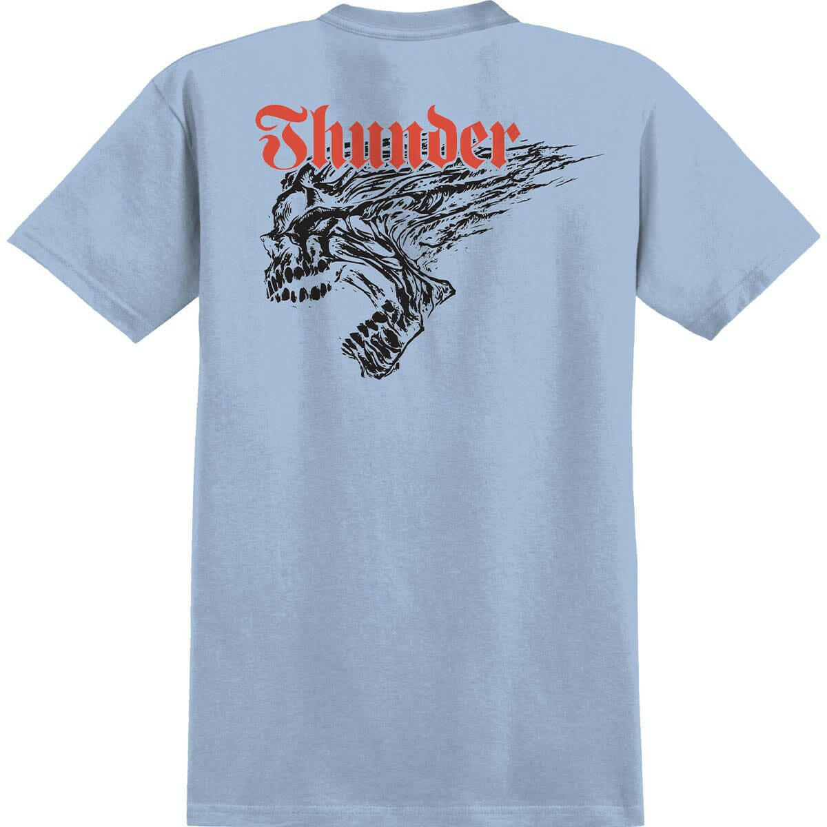Thunder - Screaming Skull Redux Tee Light Blue.
