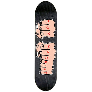 Toy Machine Fists Black Skateboard Deck.
