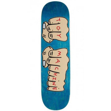 Toy Machine - Fists Blue 7.75 Skateboard Deck.