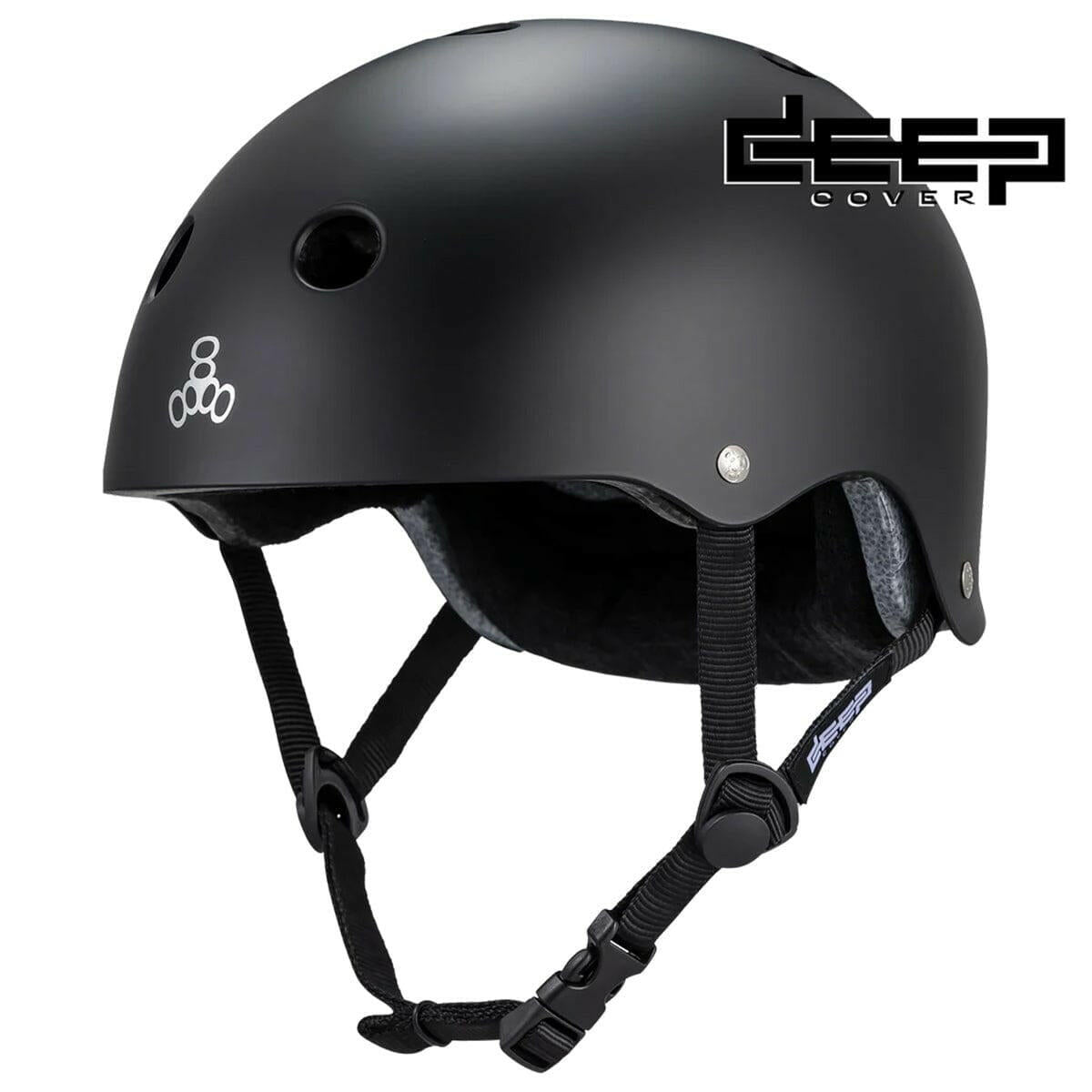 Triple 8 - Deep Cover Helmet Black Matte.