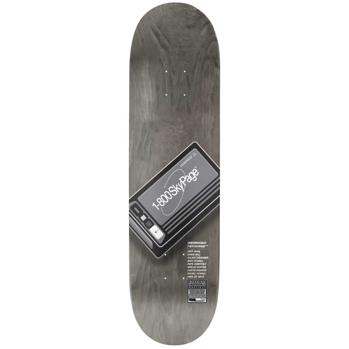 Underworld Element Skypager 8.25 Skateboard Deck Top