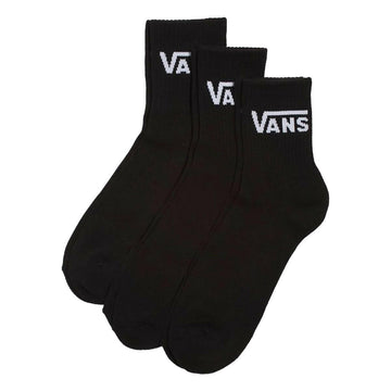 Vans - Classic Half Crew 3 Pack Socks Black.