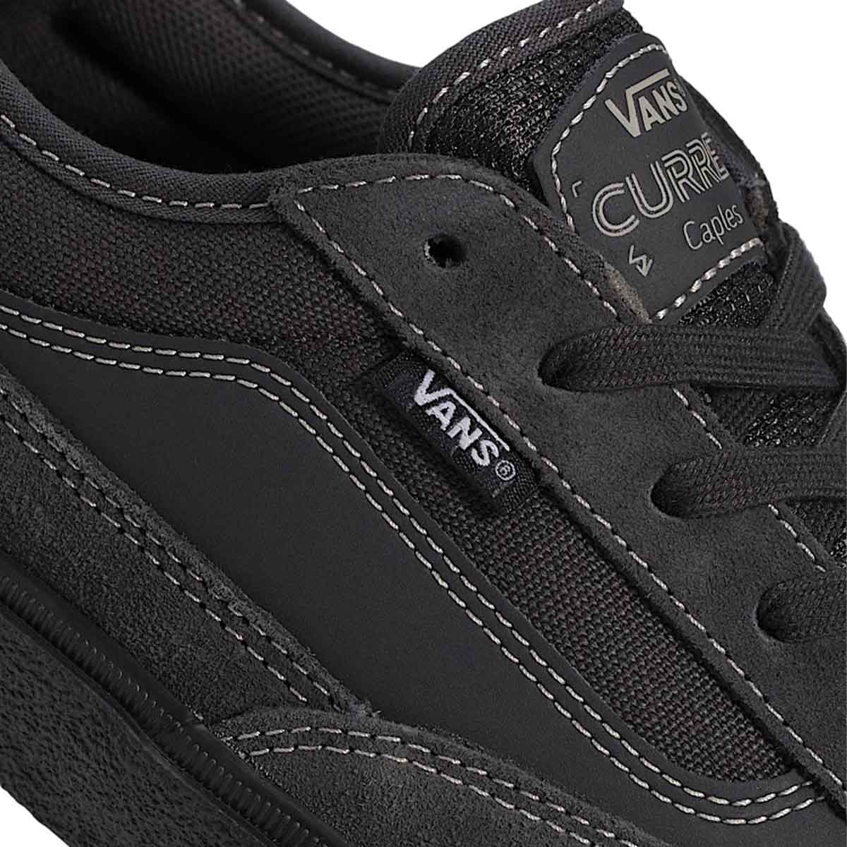 Vans Skate Curren Caples Shoes Charcoal/Black Side