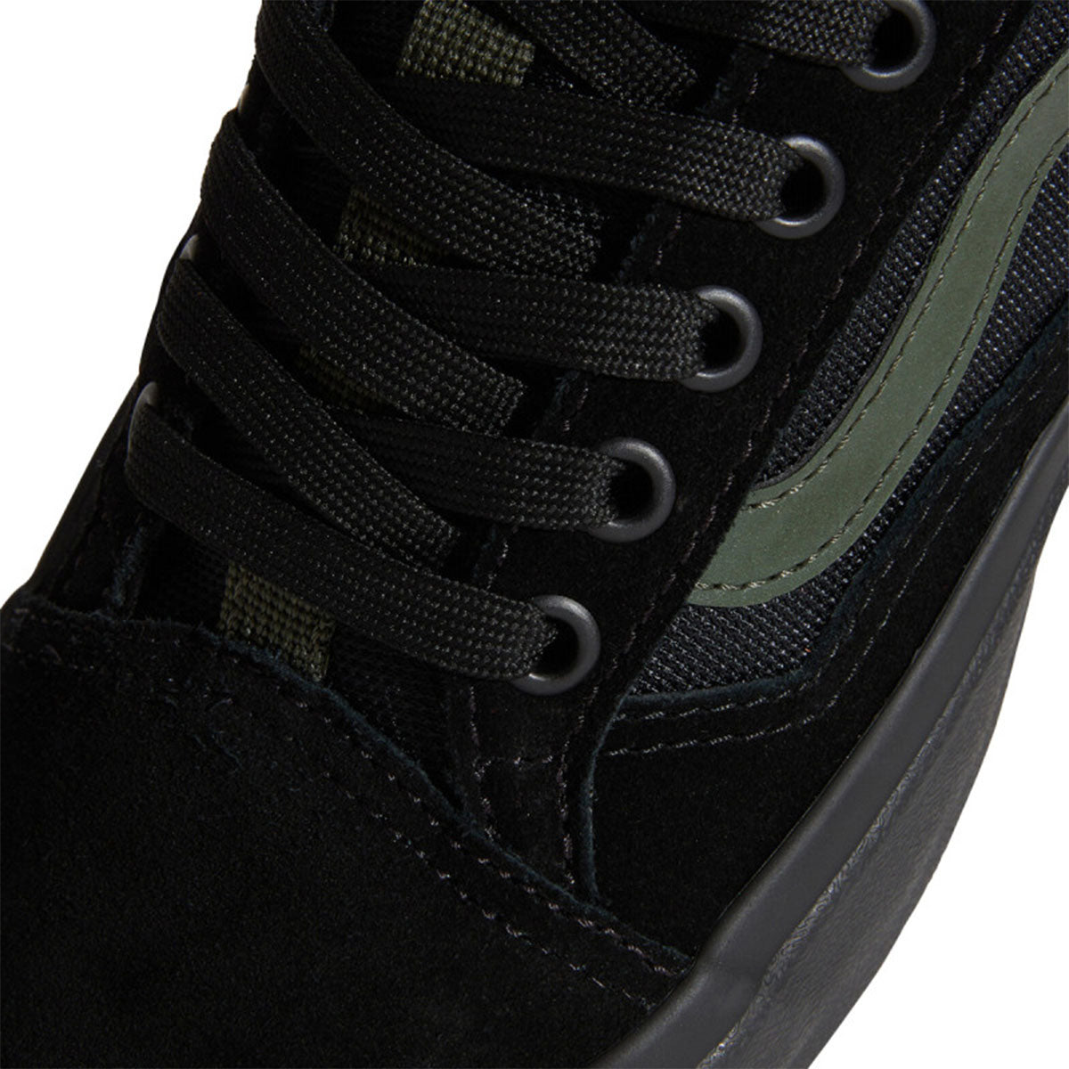 Vans Skate Old Skool 36+ Atiba Shoes Black/Dark Green