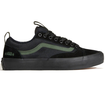 Vans Skate Old Skool 36+ Atiba Shoes Black/Dark Green