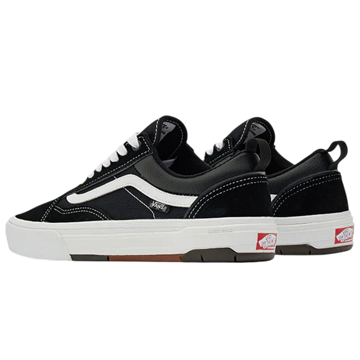 Vans Skate Old Skool Wafflecup Shoes Black/White Back