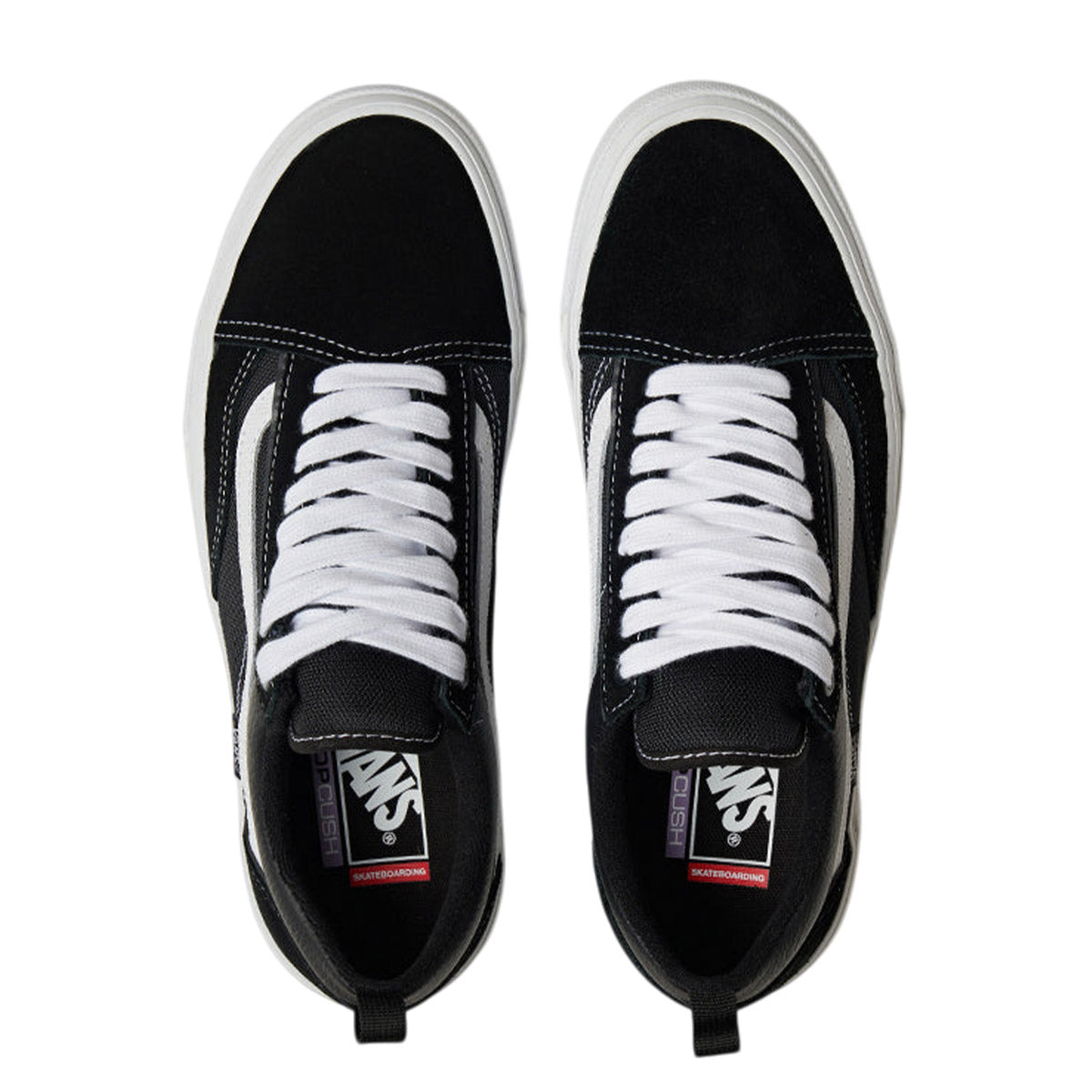 Vans Skate Old Skool Wafflecup Shoes Black/White Top