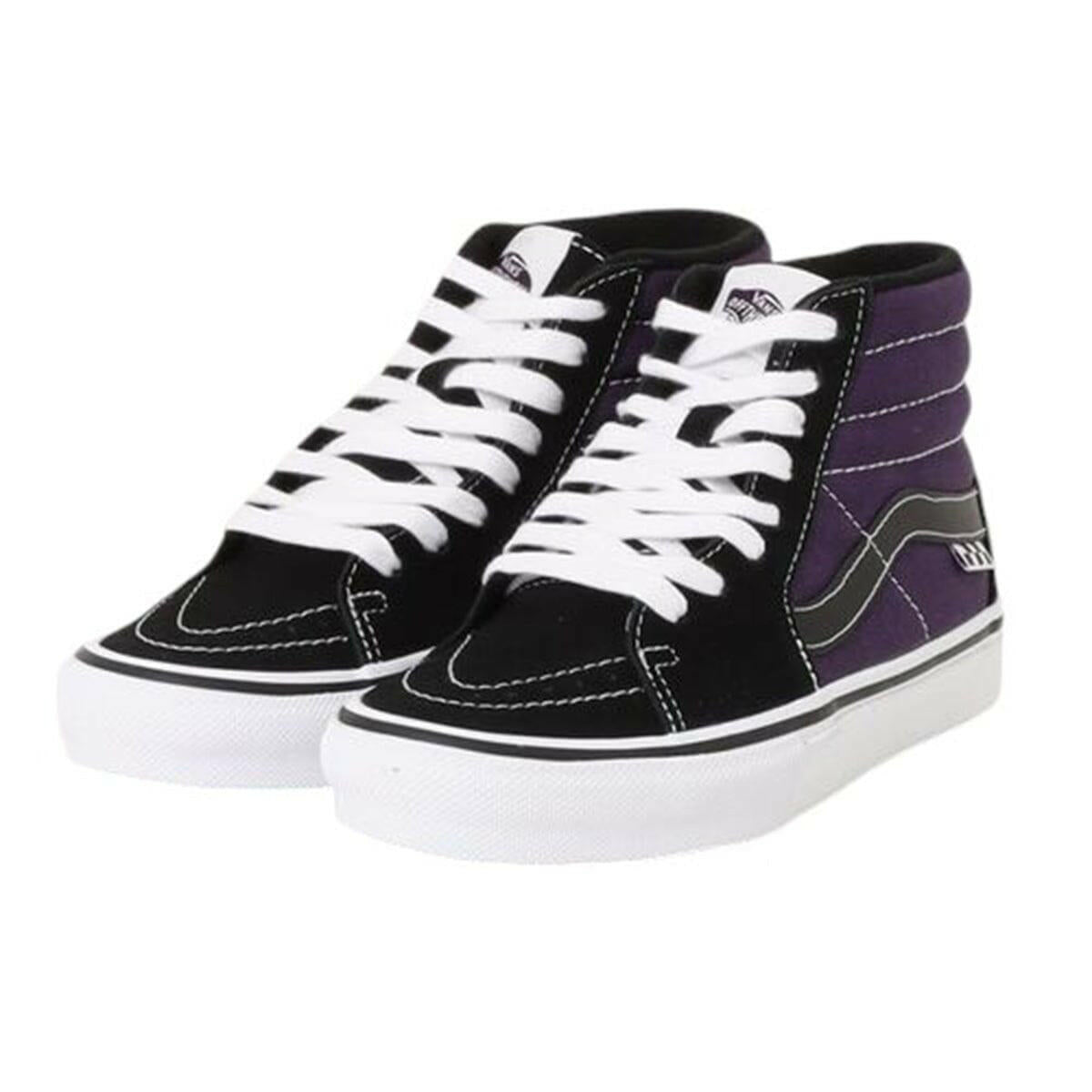 Vans Skate Sk8 Hi Shoes Purple/Black