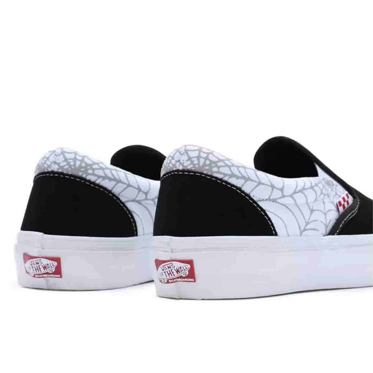 Vans - Black Widow Spider Skate Slip On Shoes Black/Red/White.