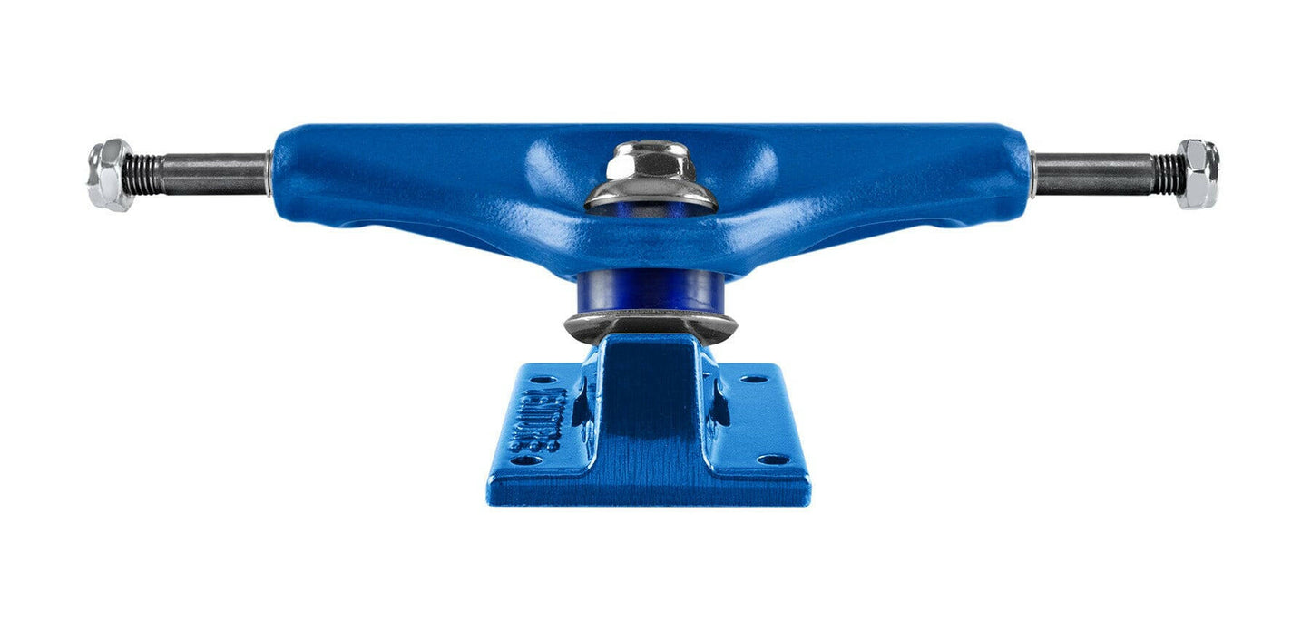 Venture - Anodized Blue Team Hi 5.6 Skateboard Trucks.
