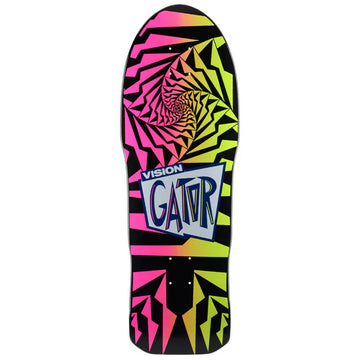 Vision - Gator II Black/Pink Fade 10.25 Reissue Skateboard Deck.