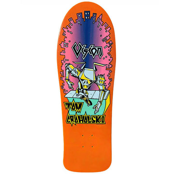Vision - Tom Groholski Robot LTD Orange 9.5 Reissue Skateboard Deck.
