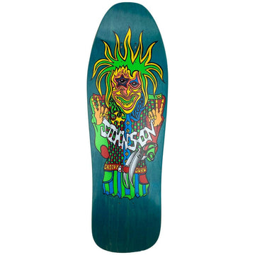 Vision - Joe Johnson Groovy Guru Turquoise 9.5 Reissue Skateboard Deck.